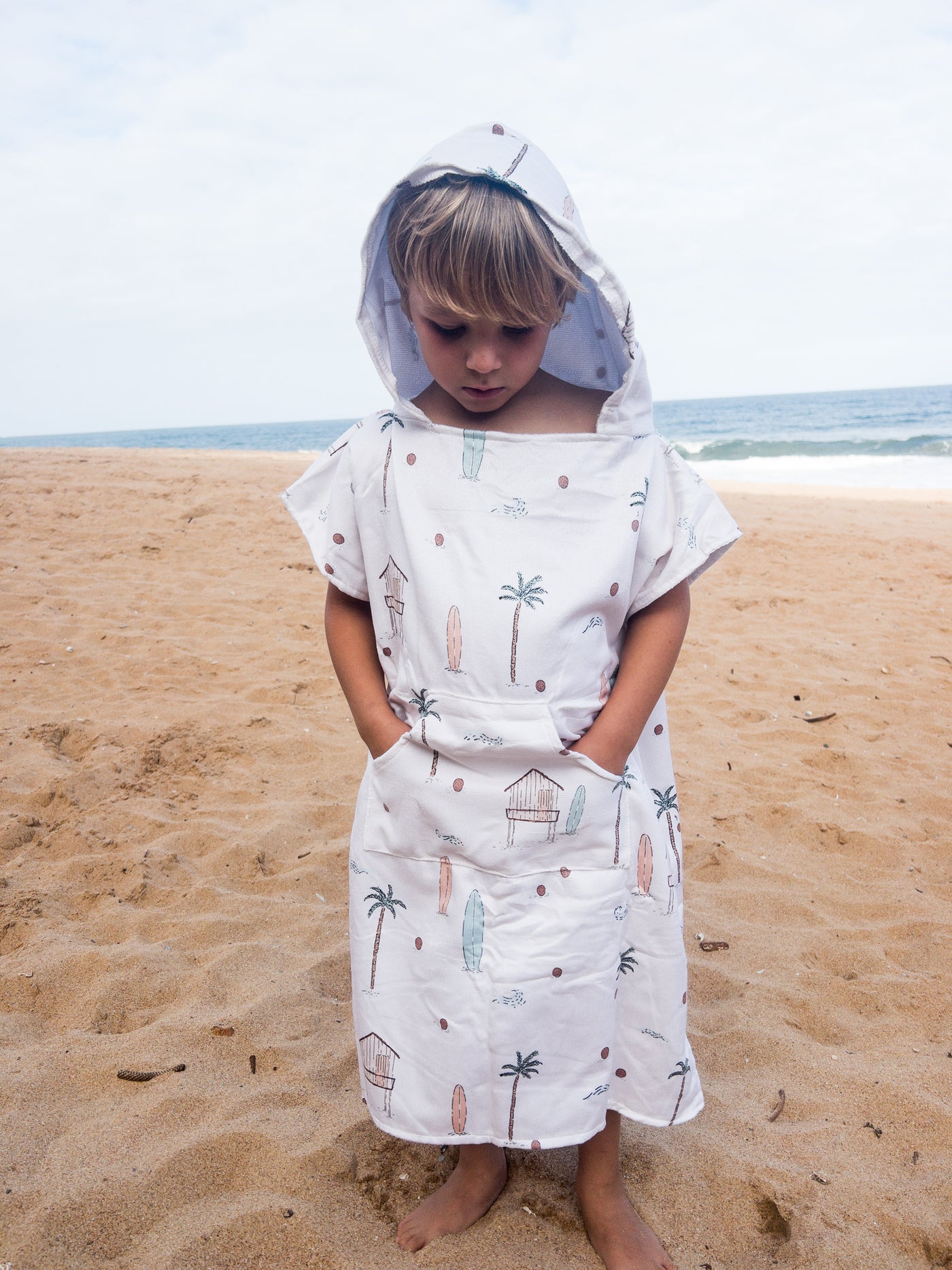 Fun kids beach towel - Surf & Summer]