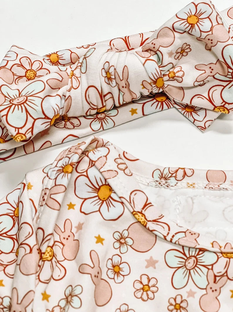 Newborn Sleep Gown Gift Set - Daisy Bunny