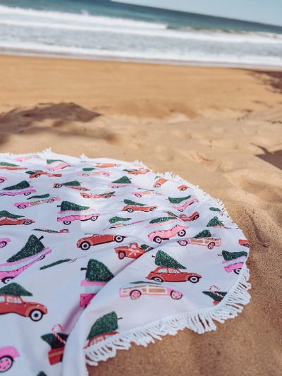 Round Beach Towels - Microfibre Sand Free